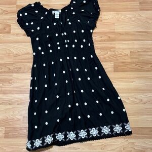 Charming Black and White Polka Dot women’s Dress
